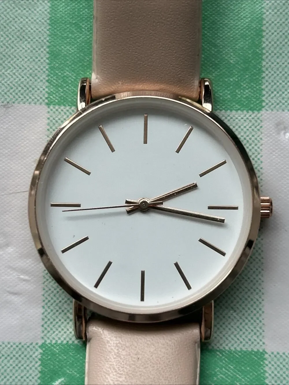 Rose Gold Tone White Dial Women’s Quartz Watch